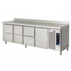 MPS-250 HC HHHD - Mesa refrigerada 6 cajones 1 puerta