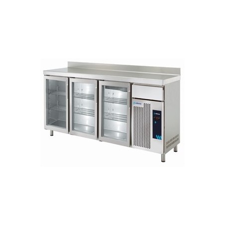 Snack Serie 600 refrigerada frente mostrador con puerta de cristal